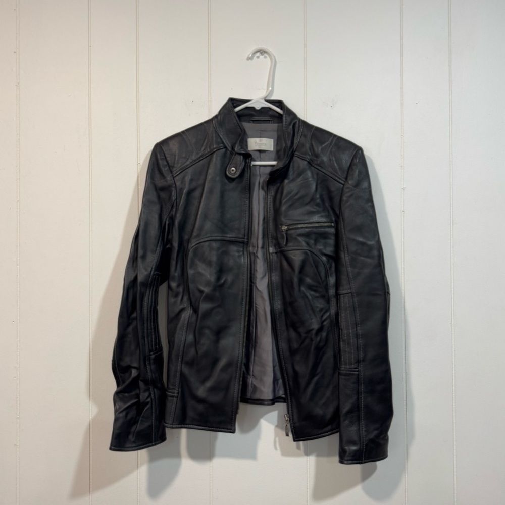 Vintage Elegance Paris Men’s Black Leather Jacket